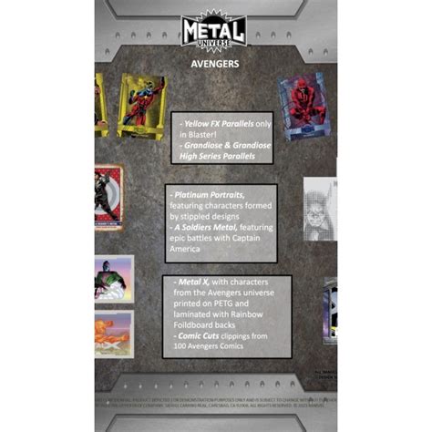 marvel metal universe blaster box|2024 metal universe avengers.